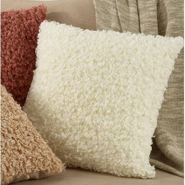 Teddy faux fur pillow hot sale